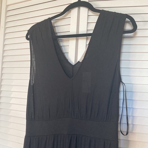 LOFT MAXI DRESS WOMEN SIZE M BLACK SLEEVELESS NEW - Picture 2 of 10